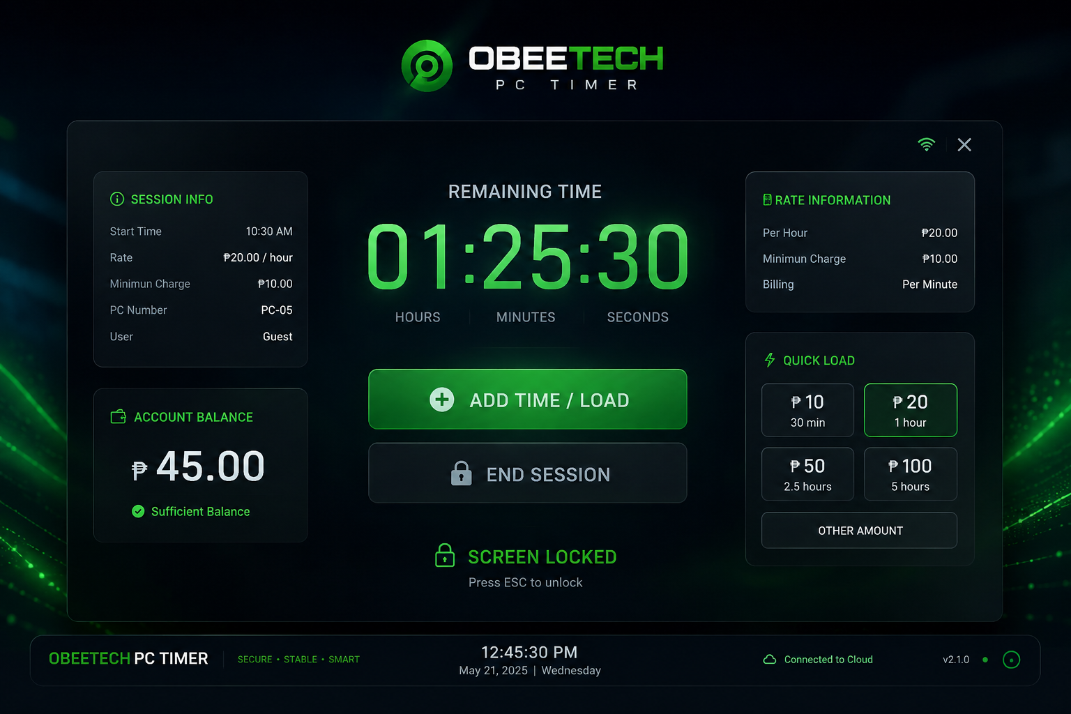 ObeeTech PC Timer